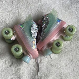 Skechers Iridescent Winged Roller Skates